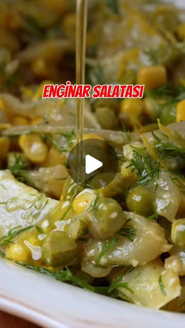 Enginar ve Bezelyeli Salata tarifi