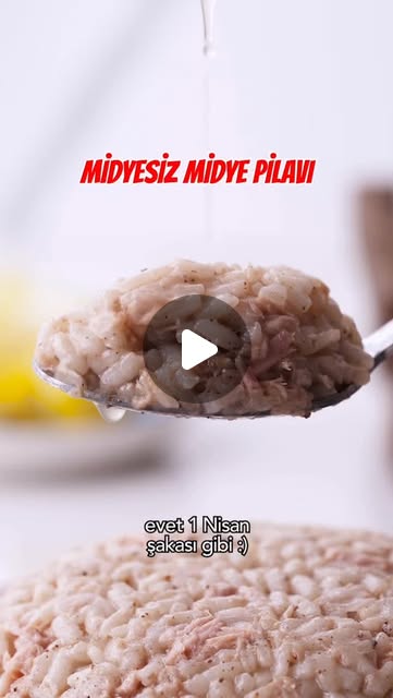 Midyesiz Midye Pilavı tarifi